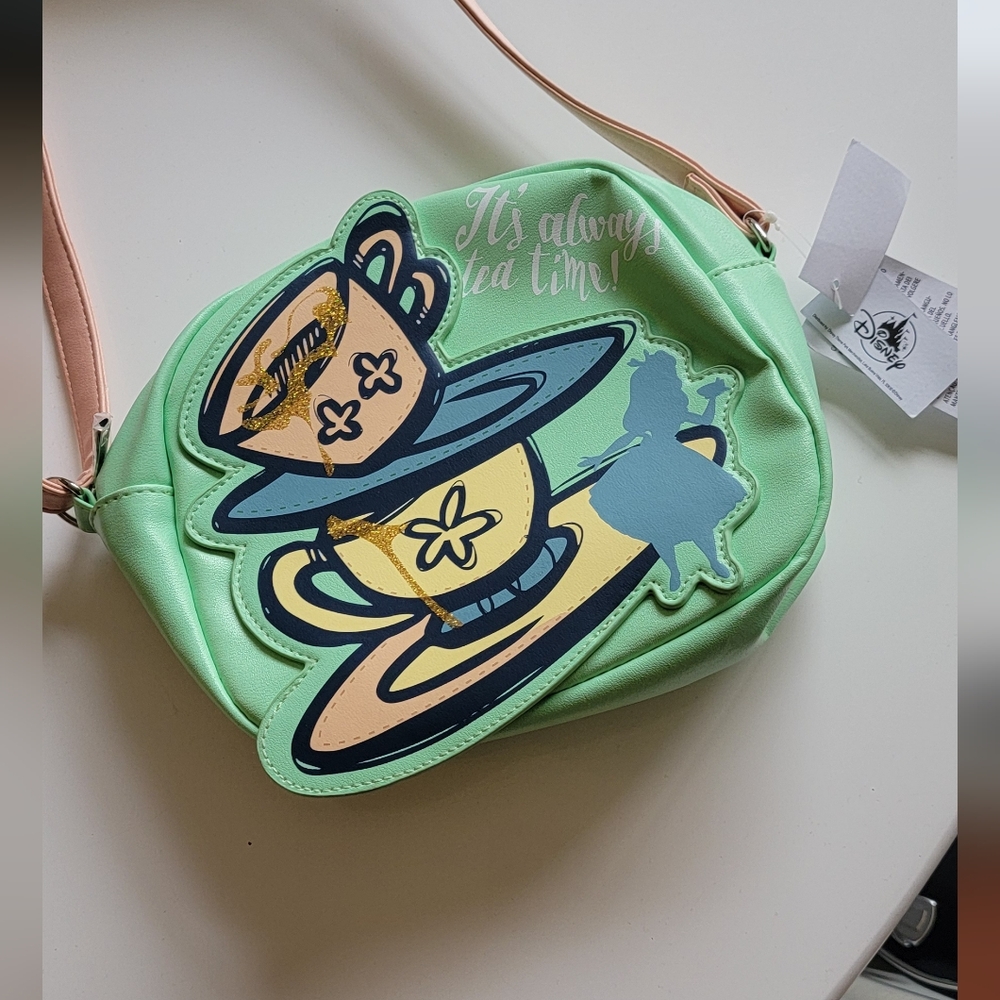 Disney Alice teacup crossbody purse
